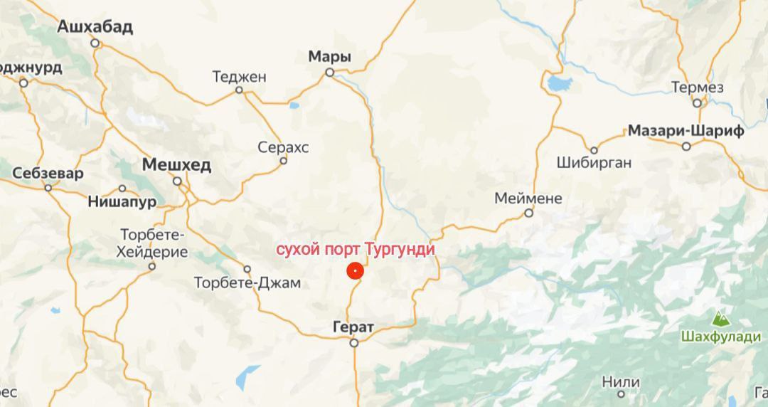 Туркменистан планирует участвовать в модернизации сухого порта Тургунди в Афганистане