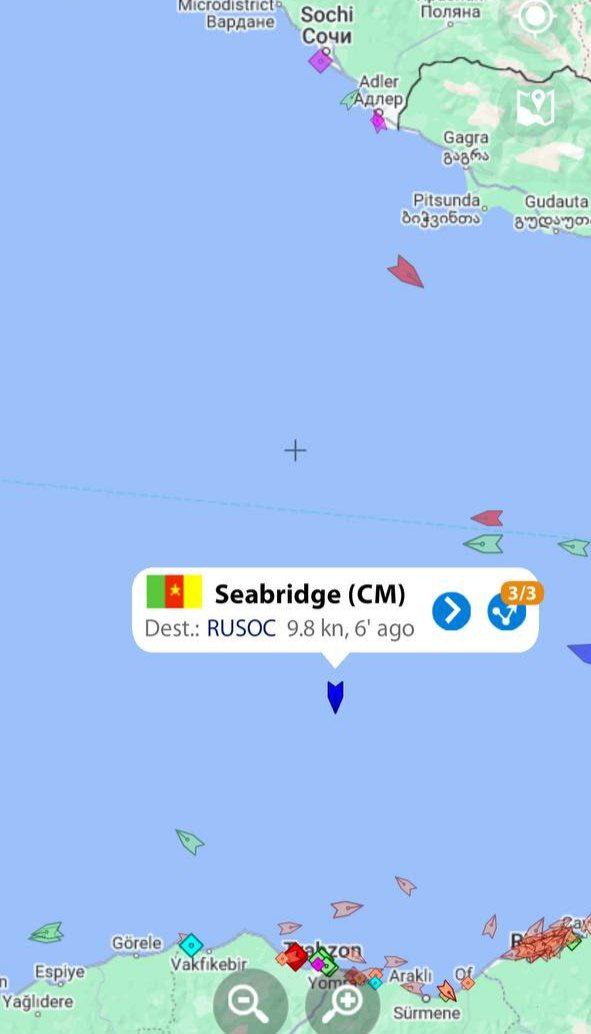 Seabridge добрался почти до Трабзона.